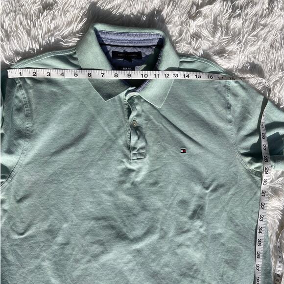 Tommy Hilfiger Green Polo Shirt Men Sz XL Gently Used - Picture 4 of 6